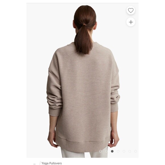 Varley Manning Sweat NWT Taupe Marl Size L - Picture 2 of 6